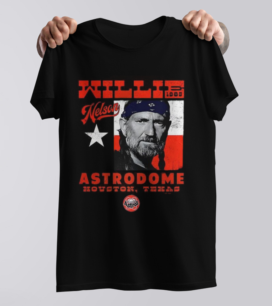 Willie Nelson Astrodome Houston Astros Texas Legend T-Shirt