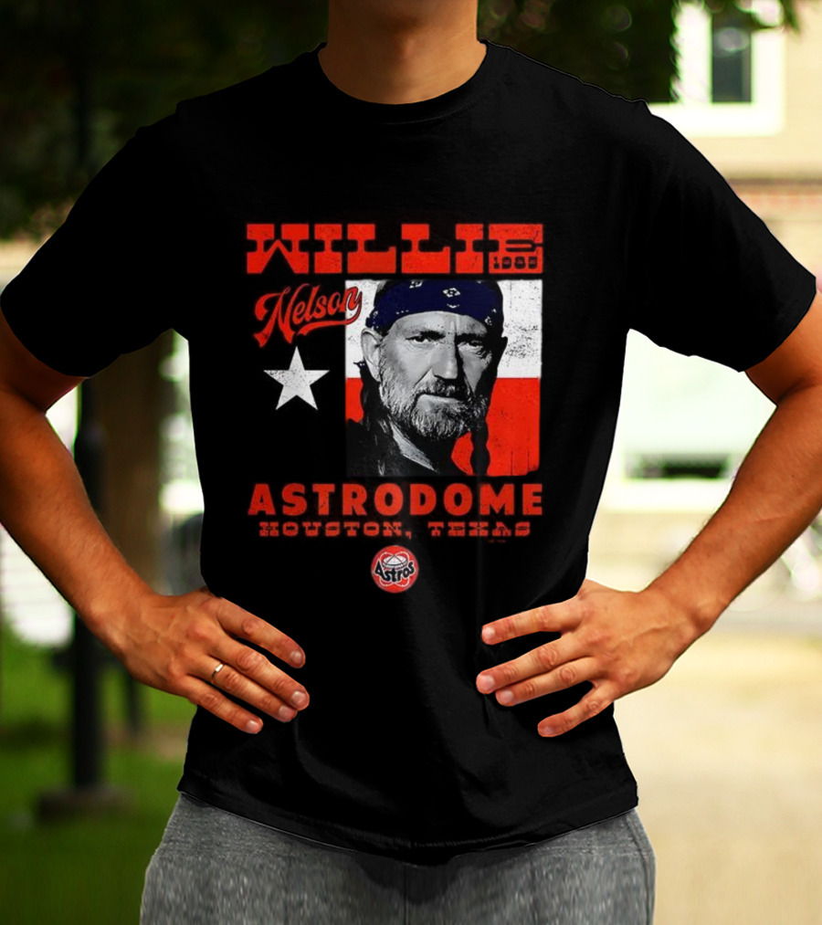Willie Nelson Astrodome Houston Astros Texas Legend T-Shirt