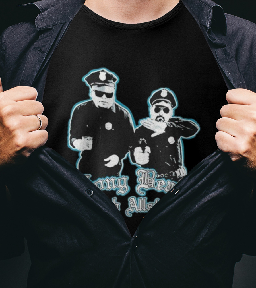 Long Beach Dub AllStars Police Humor Cop Imagery T-Shirt