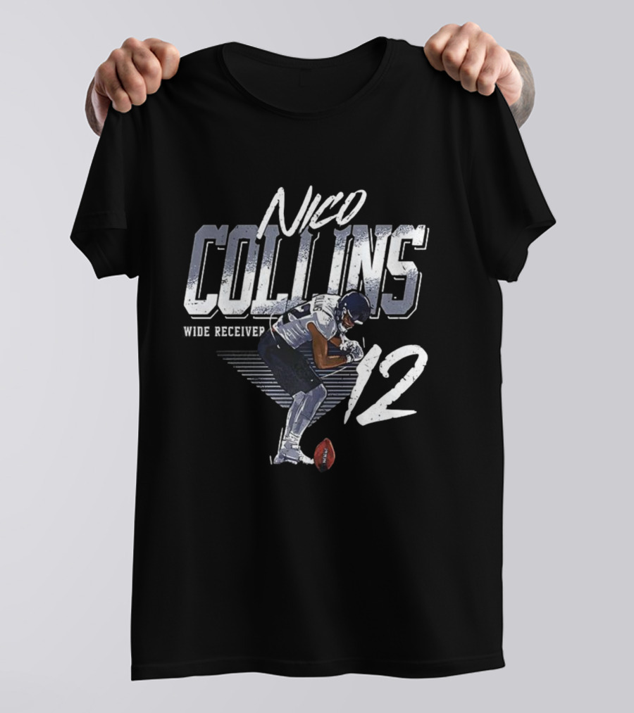 Nico Collins Number 12 Houston Football Wide Receiver T-Shirt