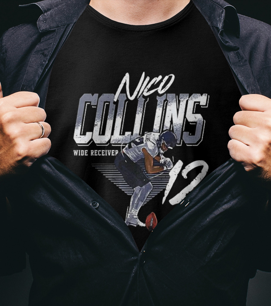 Nico Collins Number 12 Houston Football Wide Receiver T-Shirt
