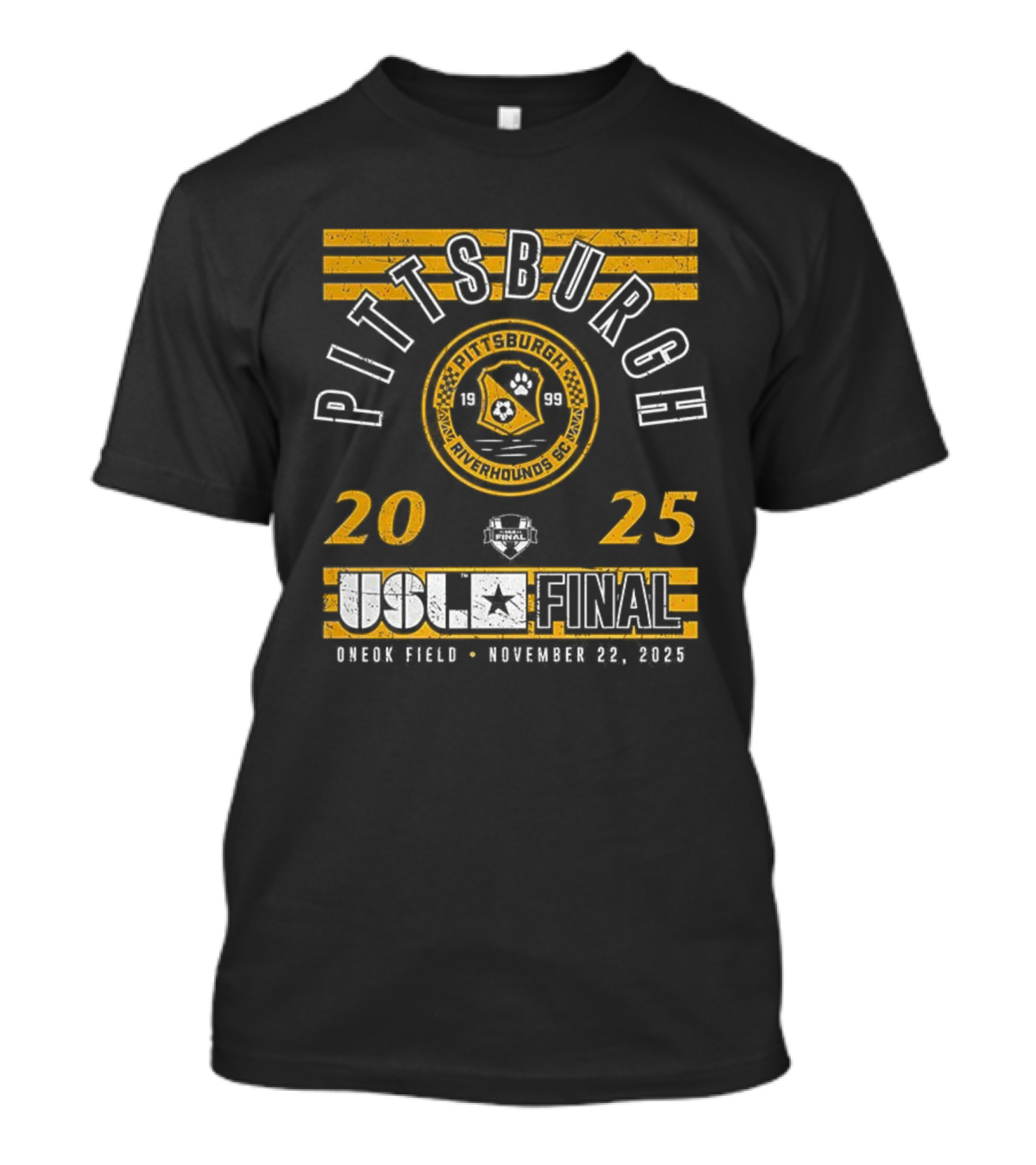 Pittsburgh Riverhounds SC 2025 USL Championship Final Highmark Stadium November 9 T-Shirt