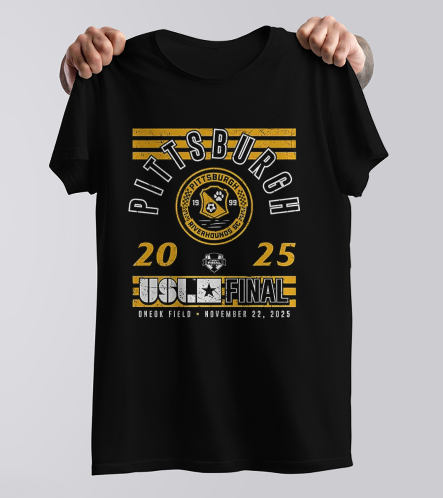 Pittsburgh Riverhounds SC 2025 USL Championship Final Highmark Stadium November 9 T-Shirt