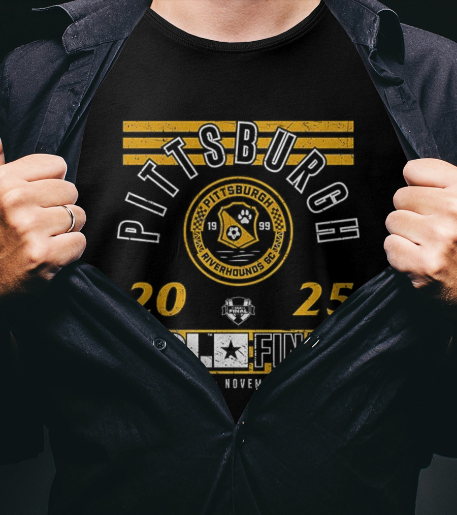 Pittsburgh Riverhounds SC 2025 USL Championship Final Highmark Stadium November 9 T-Shirt