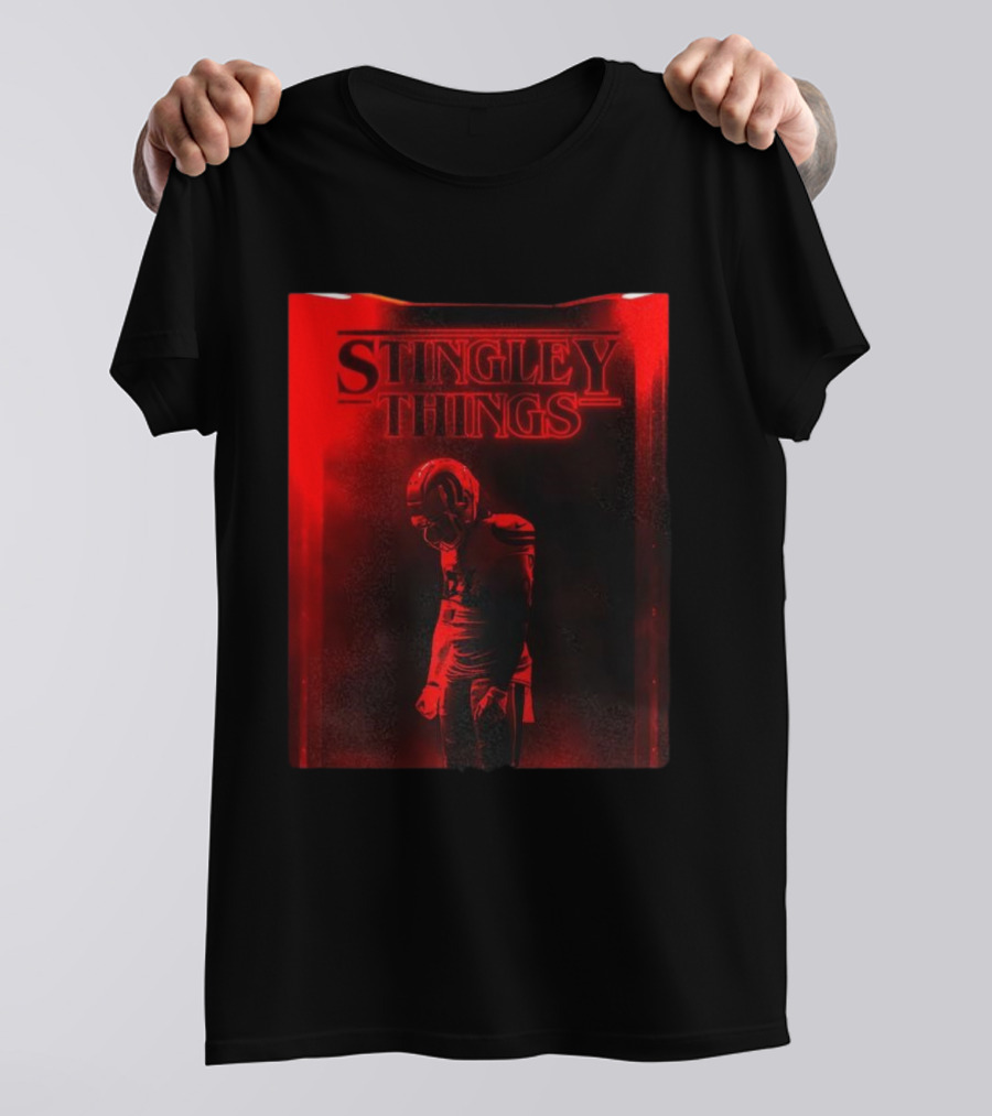 Stingley Things Derek Stingley Jr Houston Texans NFL Meets Stranger Things T-Shirt