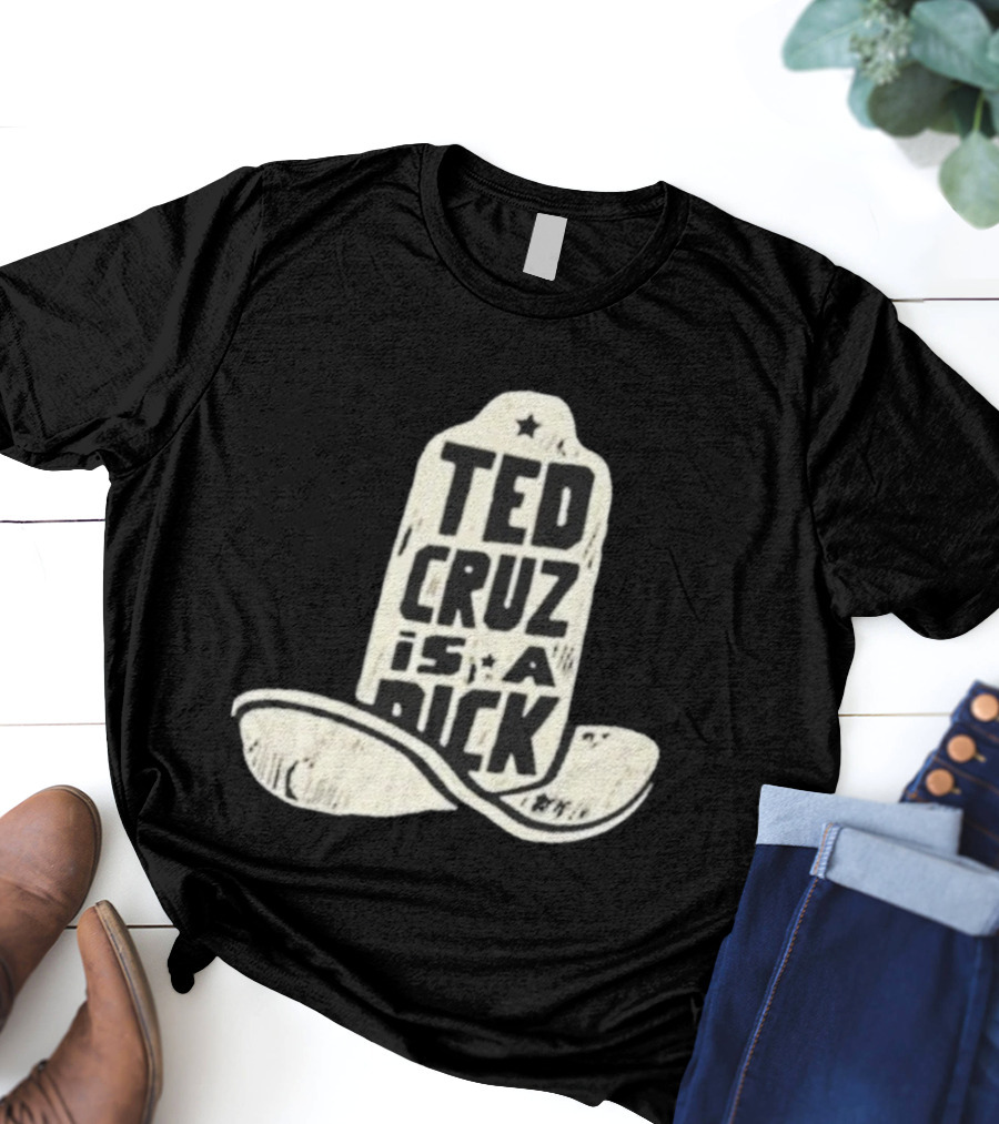 Ted Cruz Is A Dick Cowboy Hat Illustration T-Shirt