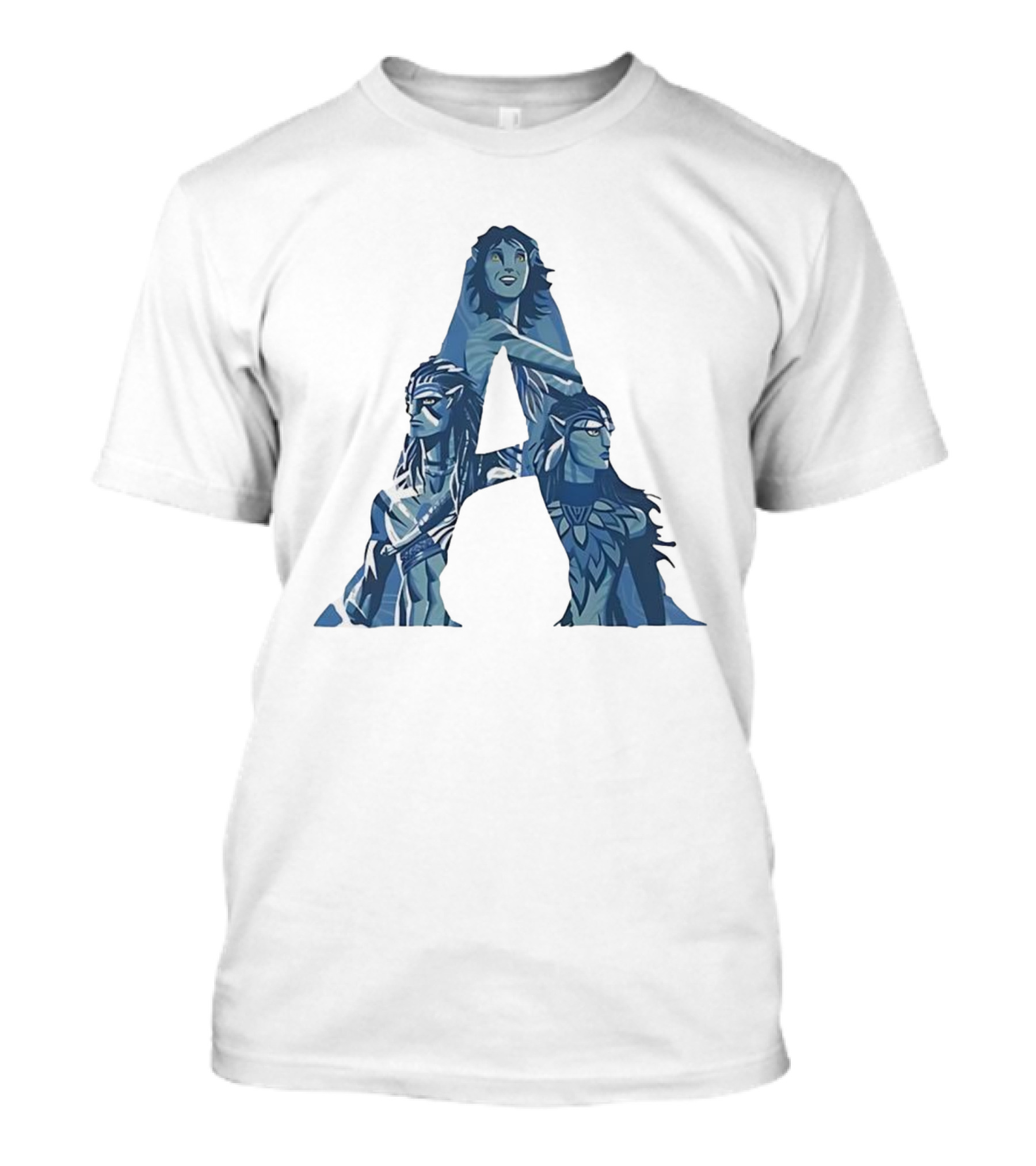 Avatar Character Collage Shaped As A T-Shirt