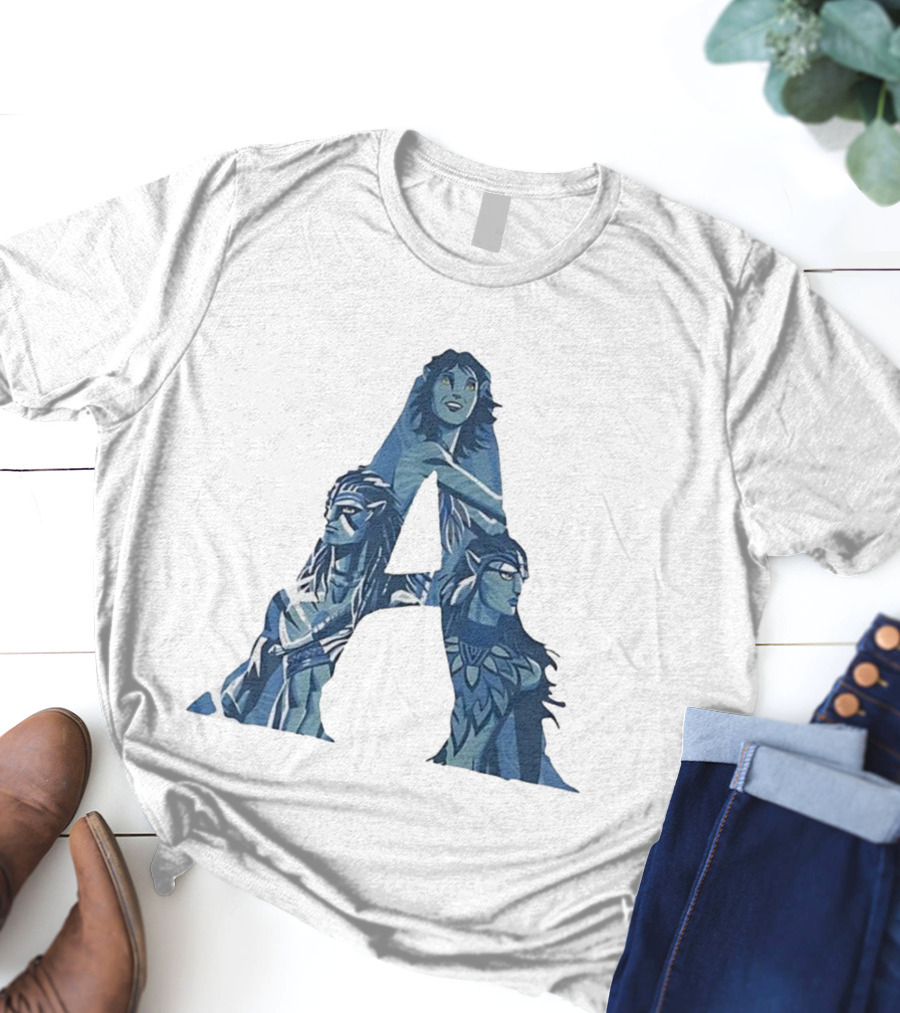 Avatar Character Collage Shaped As A T-Shirt