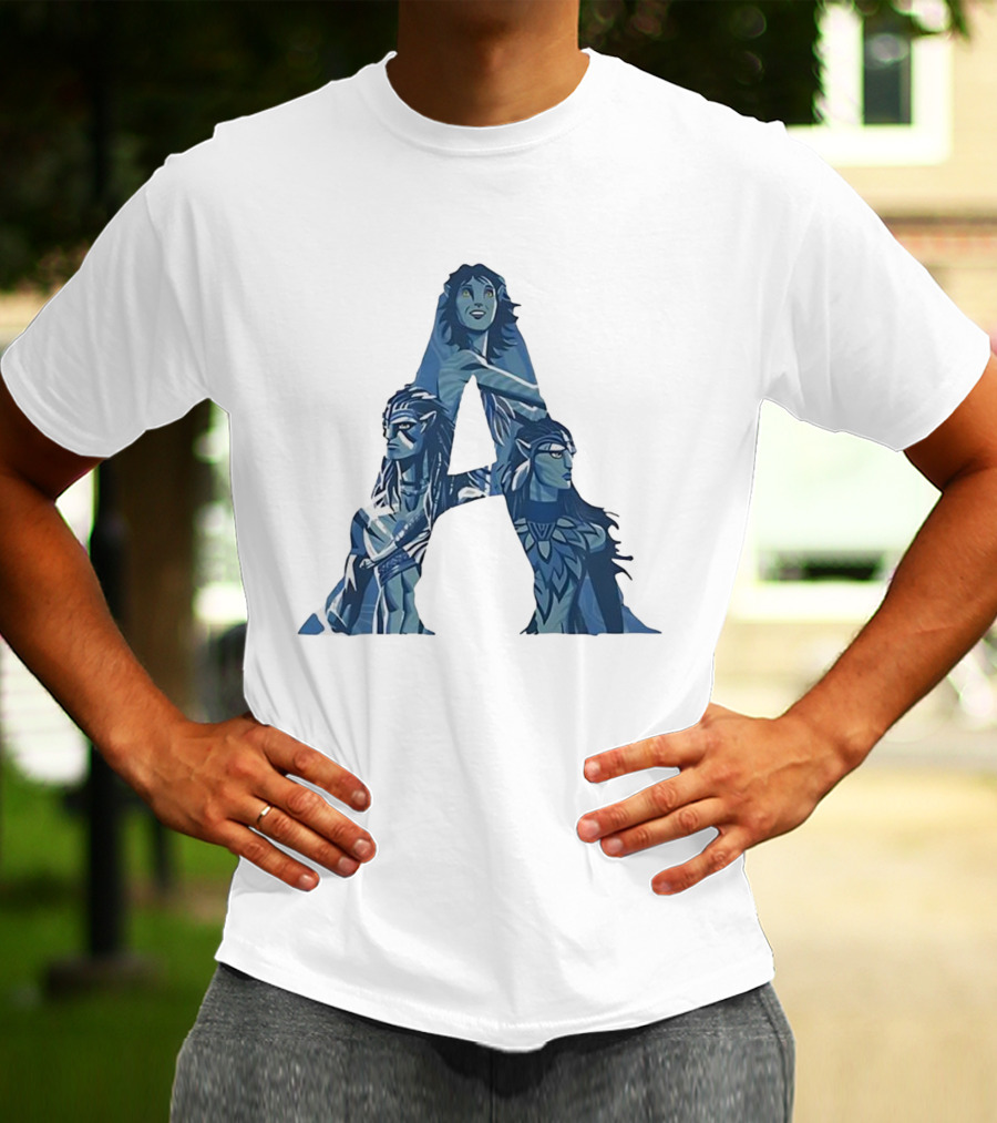 Avatar Character Collage Shaped As A T-Shirt