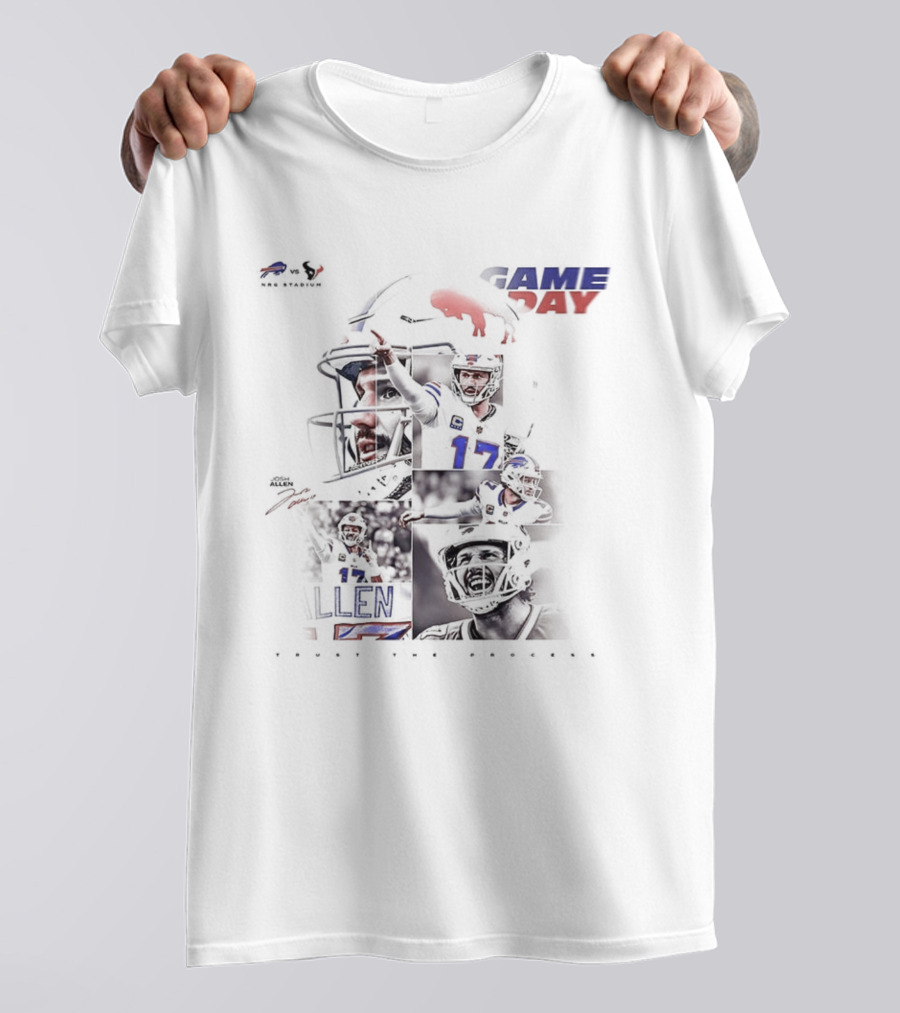Buffalo Bills Game Day Josh Allen NFL Week 12 2025 Collage T-Shirt