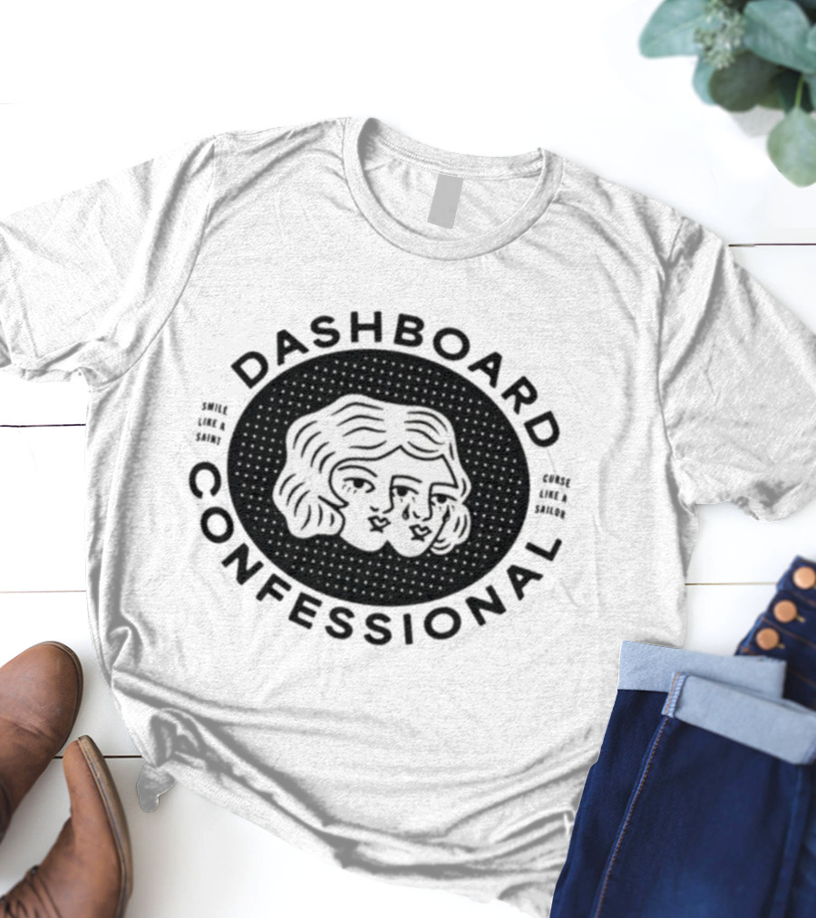 Dashboard Confessional Two-Faced Smile Like A Saint Curse Like A Sailor T-Shirt