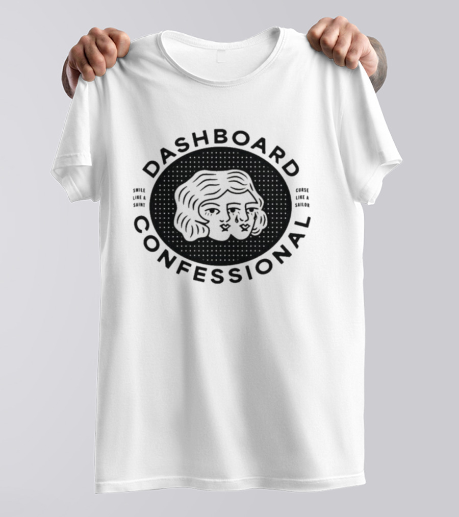 Dashboard Confessional Two-Faced Smile Like A Saint Curse Like A Sailor T-Shirt