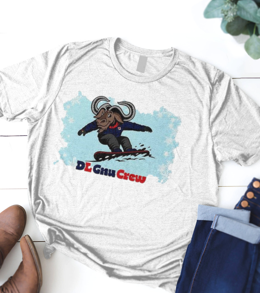 DL Gnu Crew Snowboarding Adventure T-Shirt