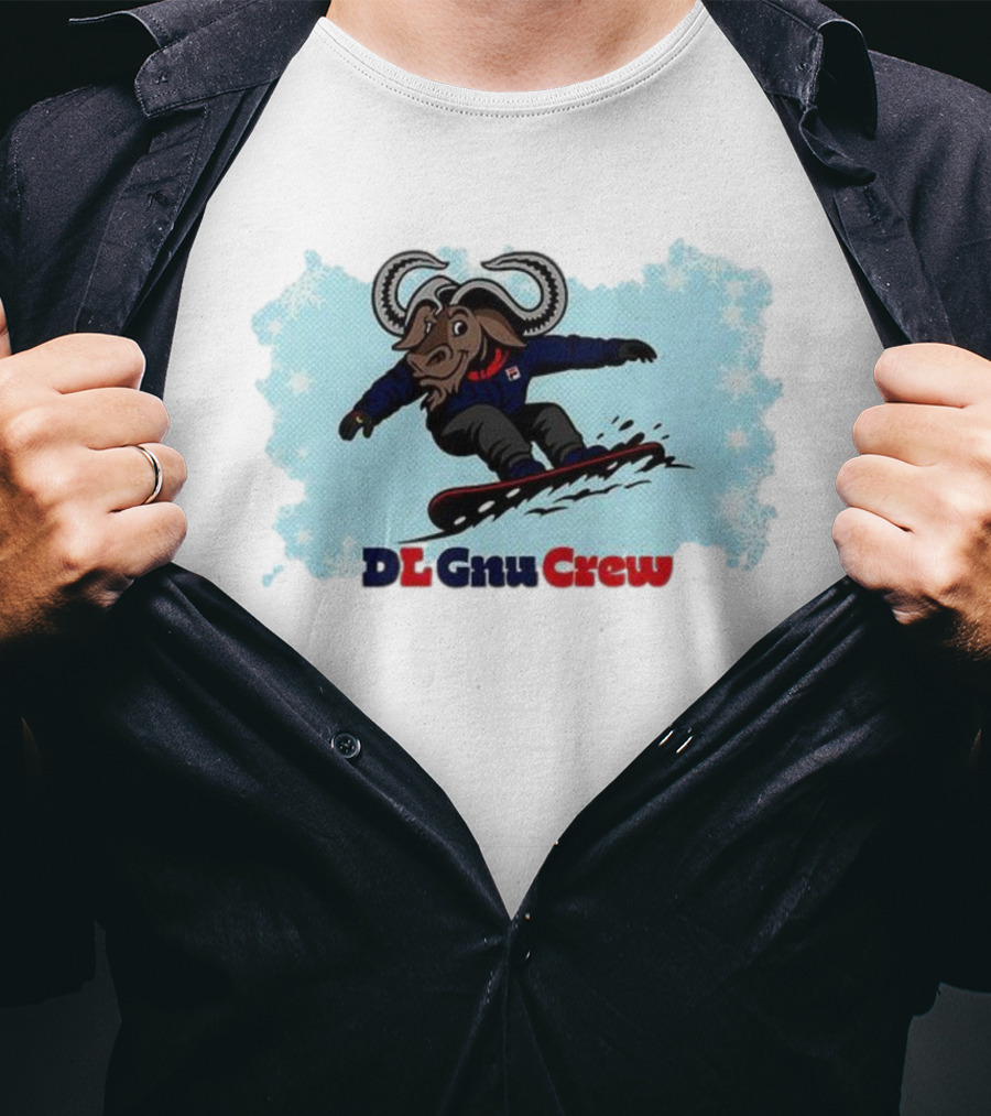 DL Gnu Crew Snowboarding Adventure T-Shirt