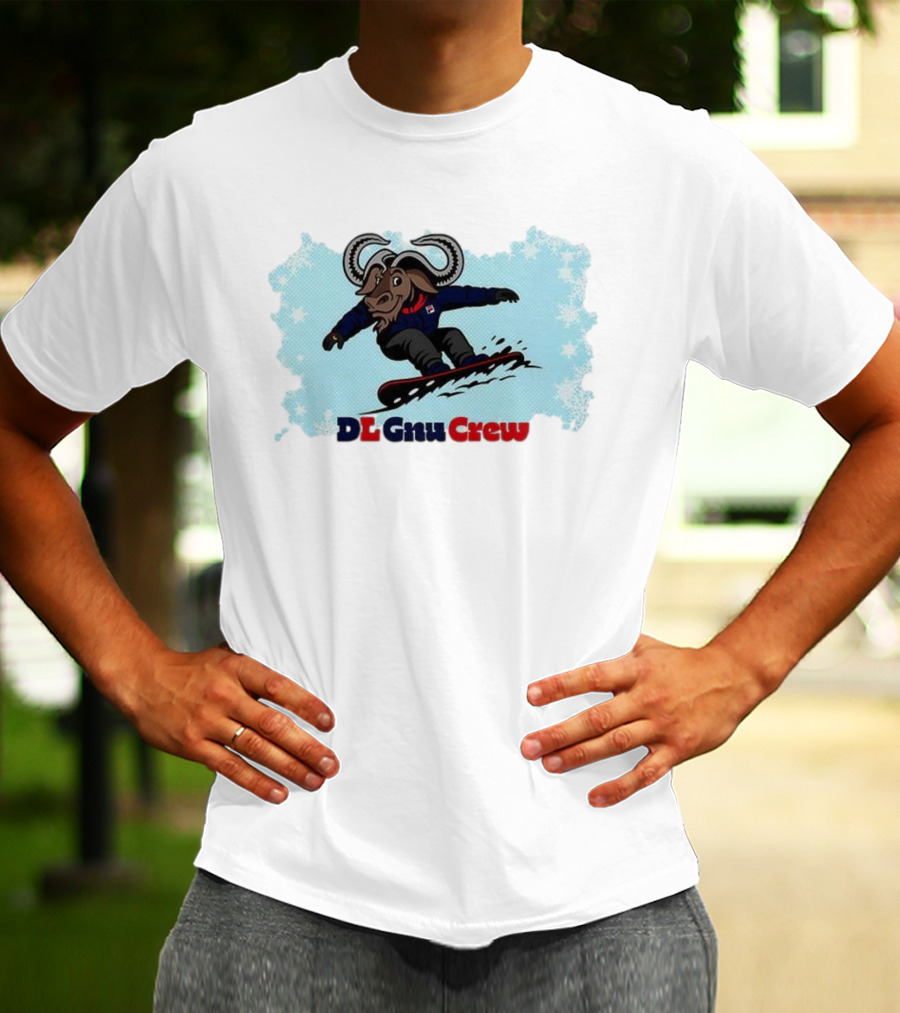 DL Gnu Crew Snowboarding Adventure T-Shirt
