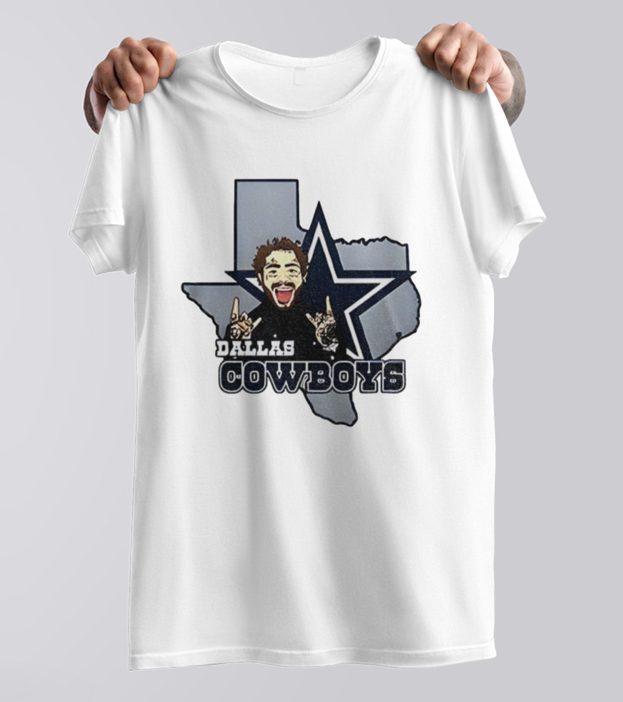 Post Malone Dallas Cowboys NFL Texas Thanksgiving Collaboration T-Shirt