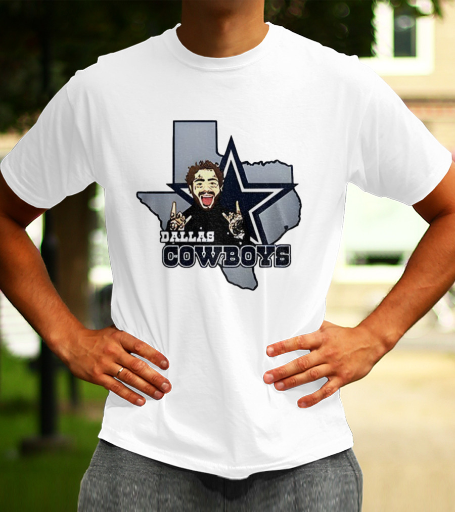 Post Malone Dallas Cowboys NFL Texas Thanksgiving Collaboration T-Shirt