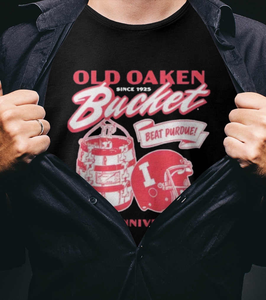 Old Oaken Bucket Since 1925 Beat Purdue 100th Anniversary Indiana Hoosiers T-Shirt