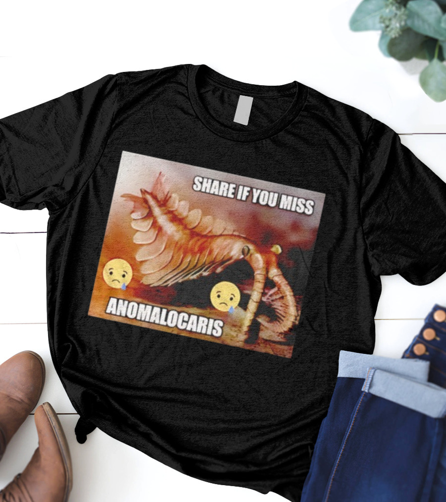 Anomalocaris Share If You Miss Meme Funny Emojis T-Shirt
