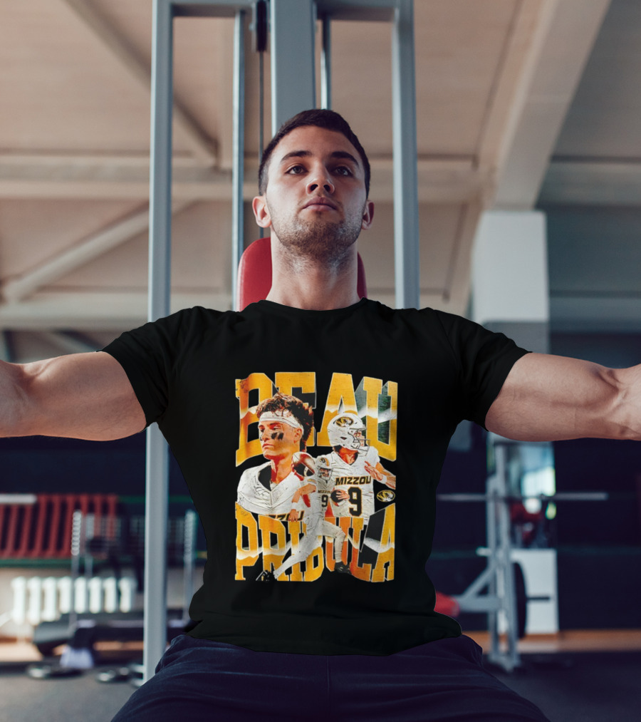 Beau Pribula Mizzou Missouri Tigers Number 9 Football T-Shirt