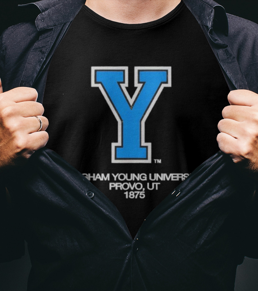 Brigham Young University Provo UT 1875 Y Logo T-Shirt