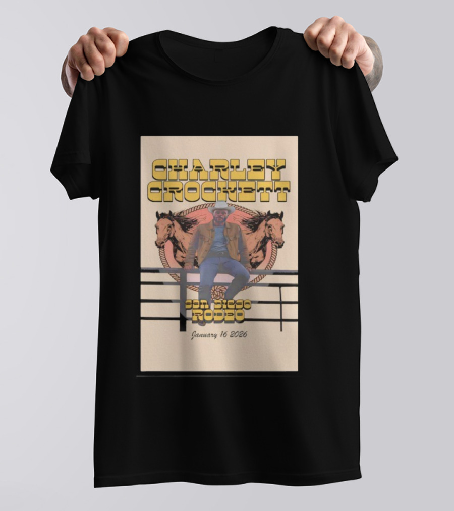 Charley Crockett San Diego Rodeo January 16 2026 T-Shirt