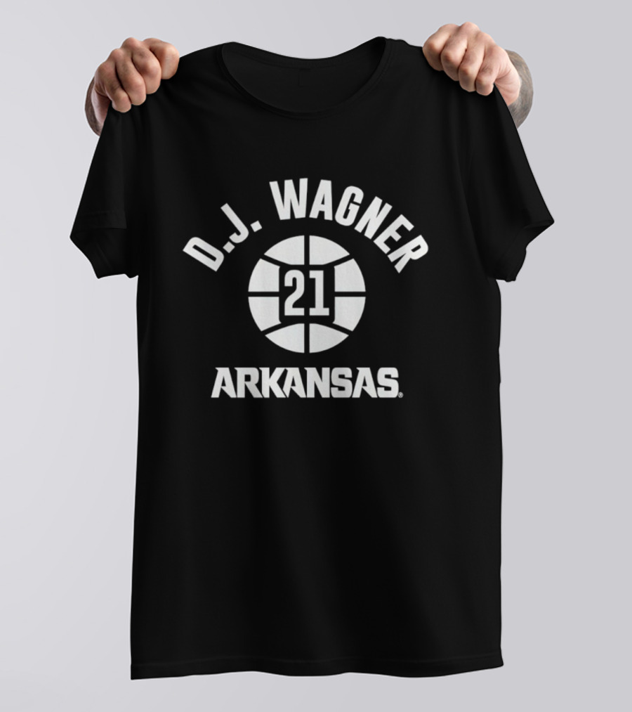 D.J. Wagner 21 Arkansas Basketball T-Shirt