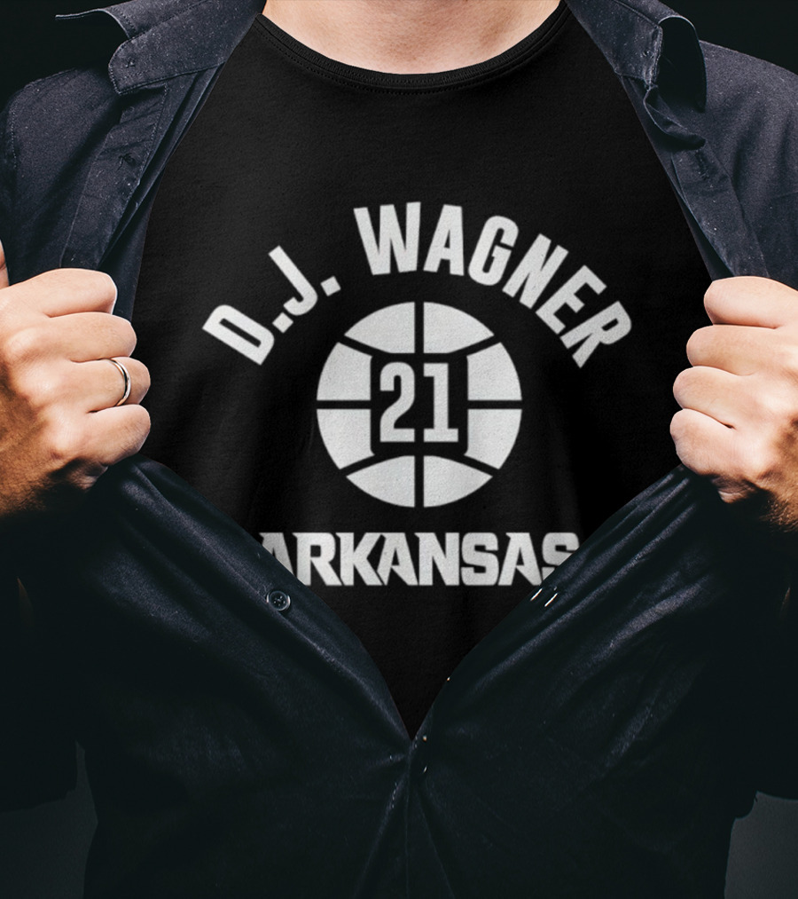 D.J. Wagner 21 Arkansas Basketball T-Shirt