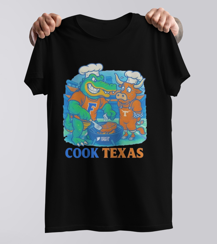 Florida Gators Cook Texas Longhorns Grilling Rivalry T-Shirt