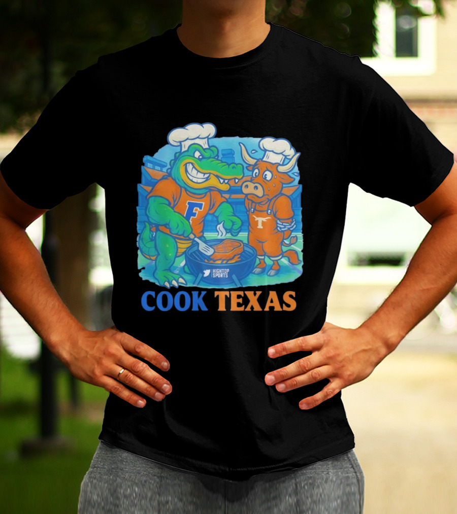 Florida Gators Cook Texas Longhorns Grilling Rivalry T-Shirt