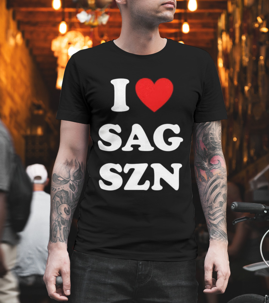 I Love Sagittarius Season Zodiac Enthusiast T-Shirt