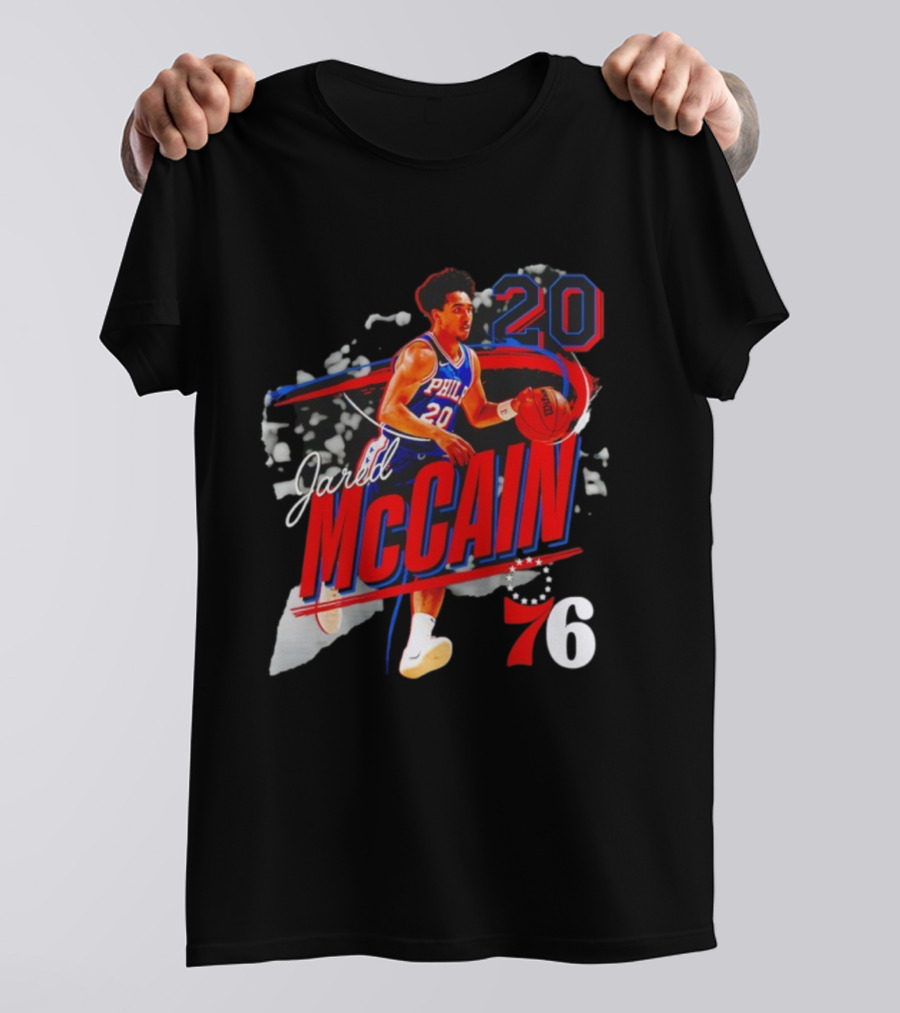 Jared McCain 20 Philadelphian Basketball Player 76ers T-Shirt