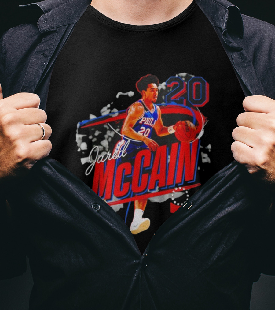 Jared McCain 20 Philadelphian Basketball Player 76ers T-Shirt