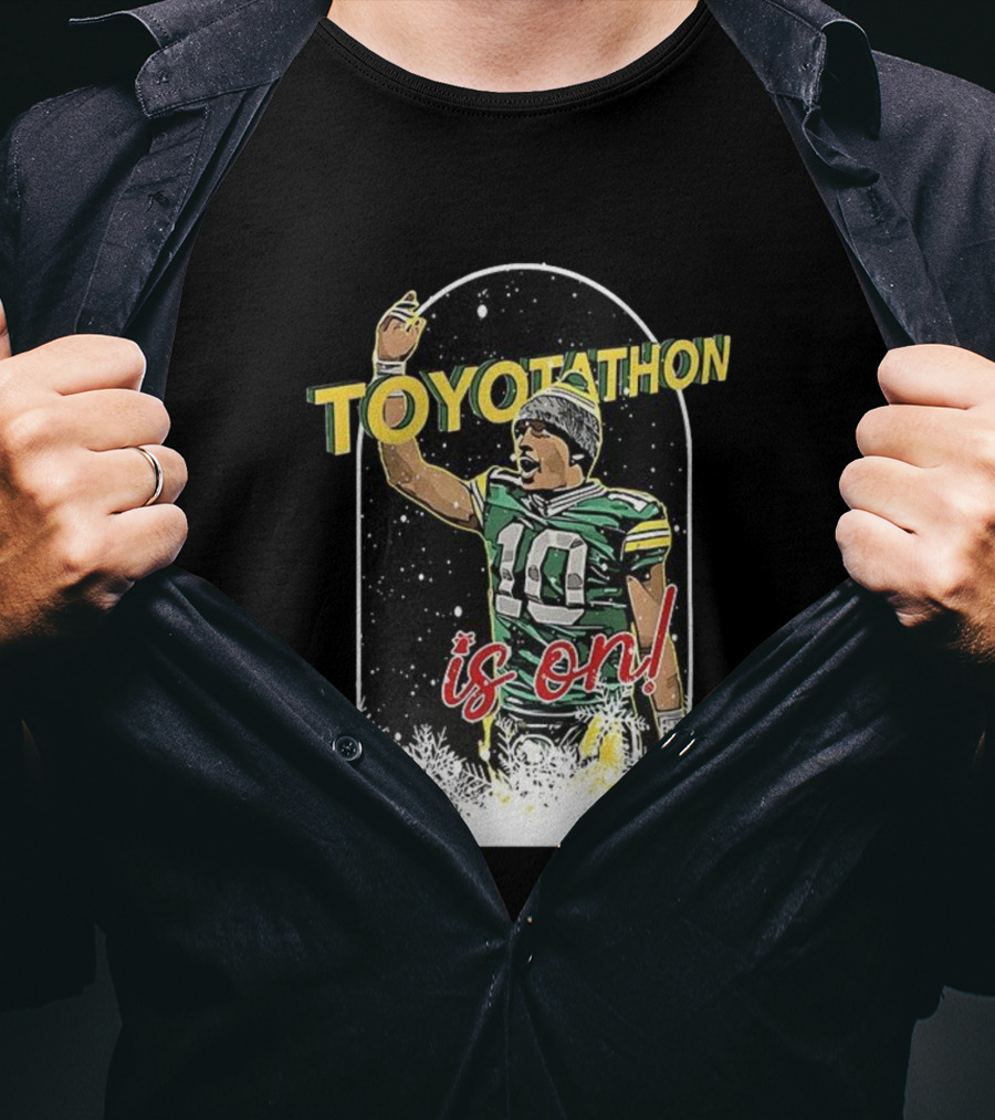 Toyotathon Is On Jordan Love Green Bay Packers Christmas T-Shirt