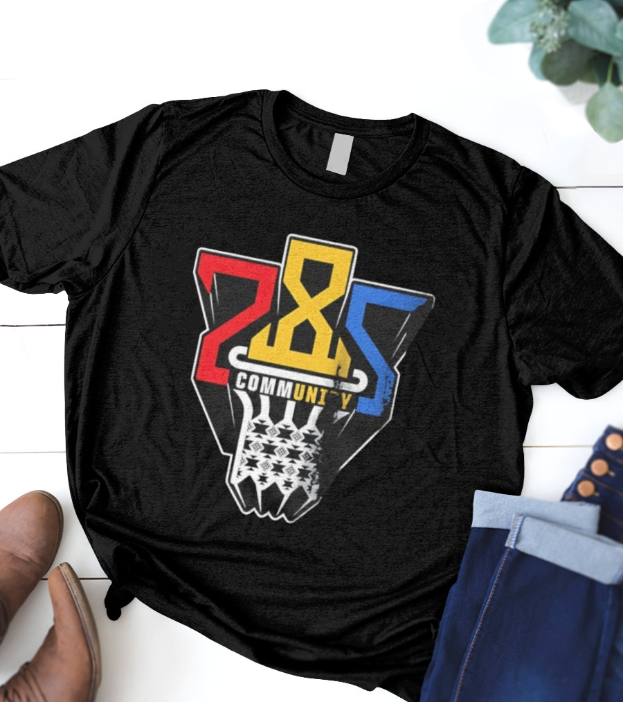 Community 28S Kansas Jayhawks Basketball T-Shirt