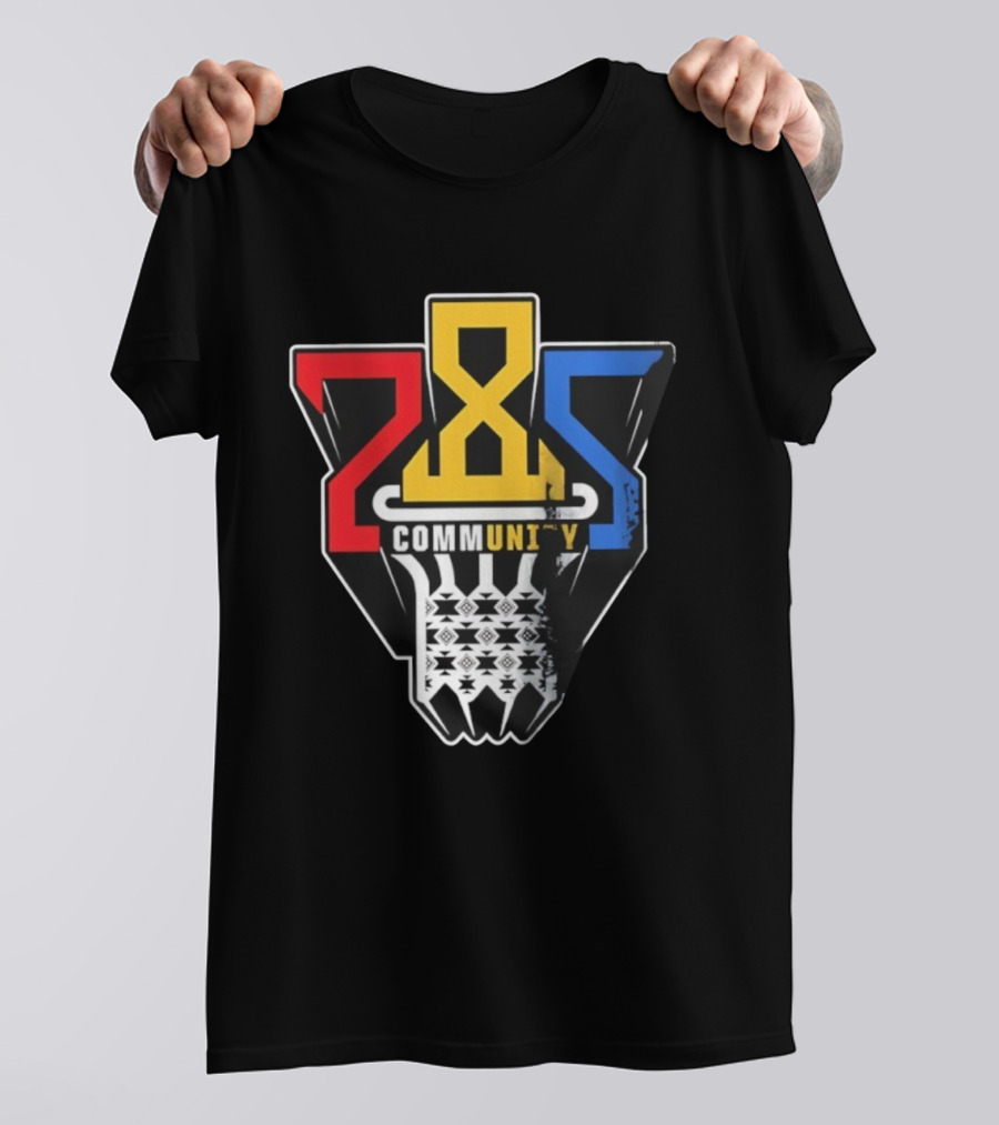 Community 28S Kansas Jayhawks Basketball T-Shirt