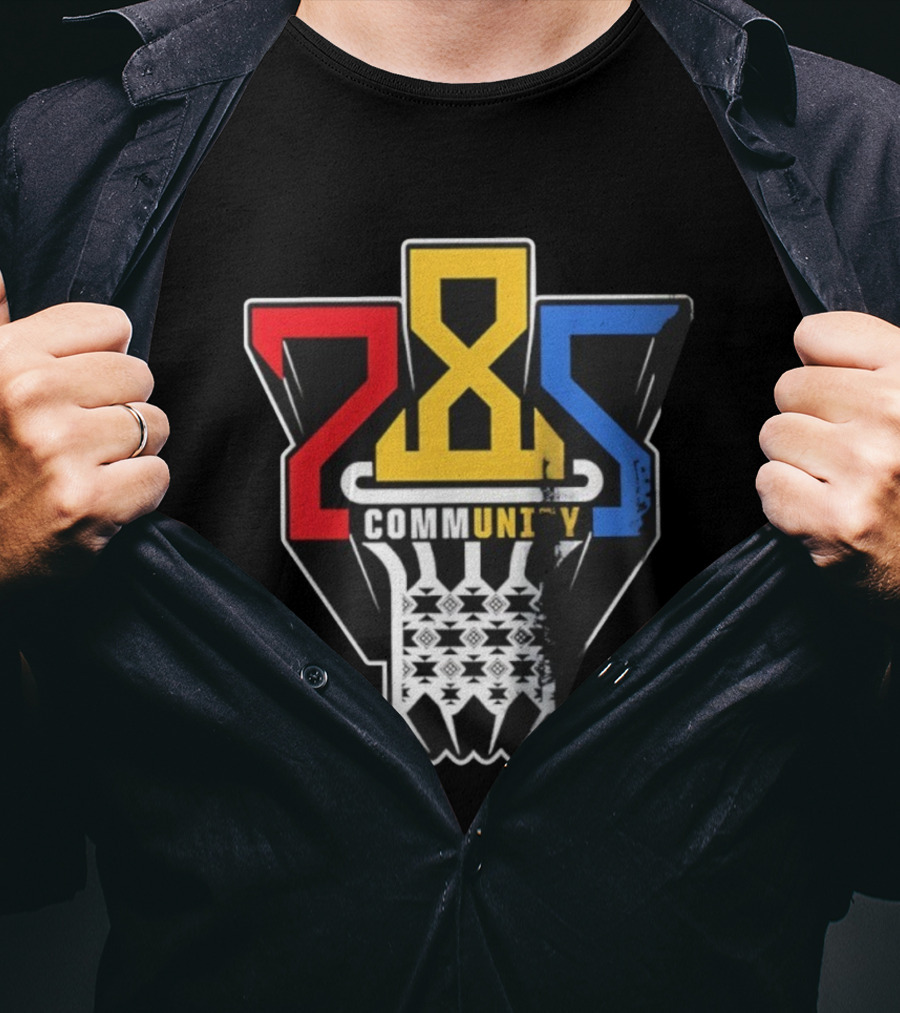 Community 28S Kansas Jayhawks Basketball T-Shirt