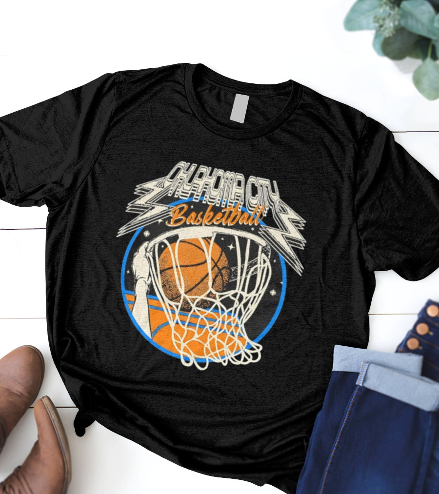 Oklahoma City Basketball Vintage Slam Dunk Style T-Shirt