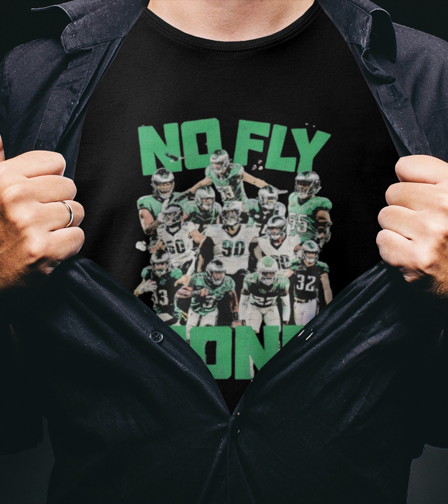 Philadelphia Eagles No Fly Zone Players Team Spirit T-Shirt
