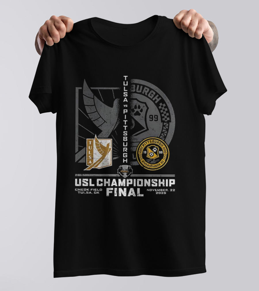 Tulsa Vs Pittsburgh USL Championship Final 2025 T-Shirt