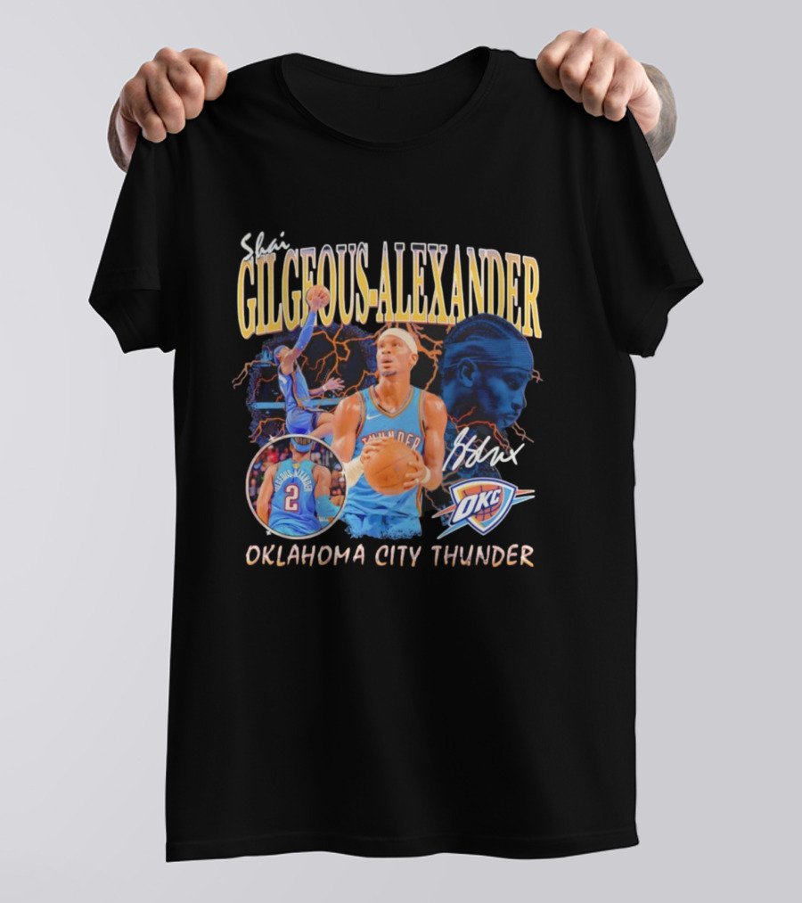 Gilgeous-Alexander Thunder Oklahoma City Basketball Player OKC T-Shirt