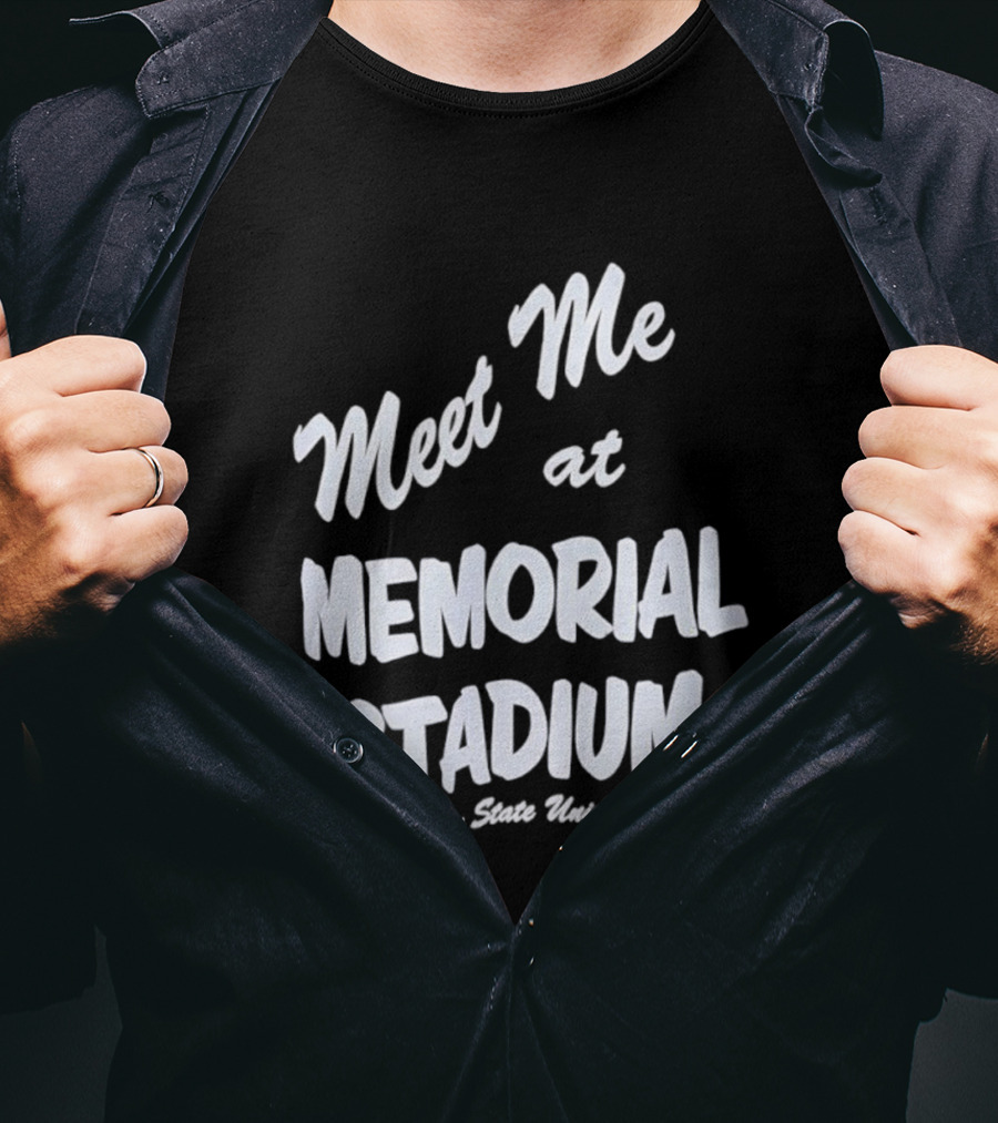 Meet Me At Memorial Stadium Tarleton State University T-Shirt