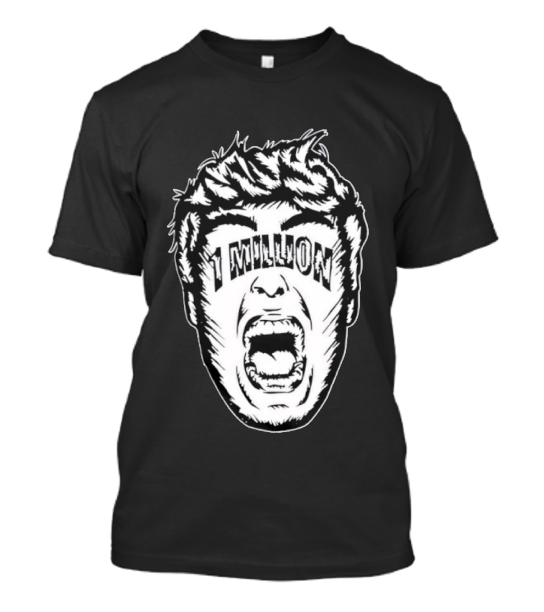1 Million Face Scream T-Shirt