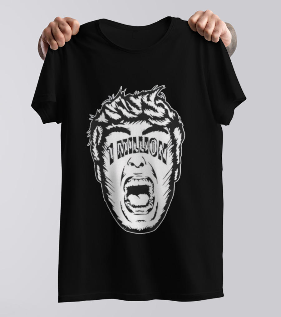 1 Million Face Scream T-Shirt
