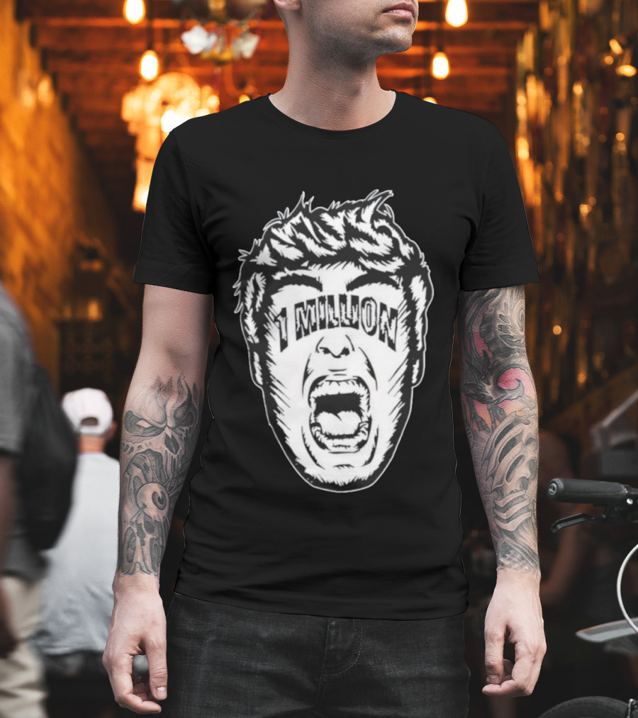 1 Million Face Scream T-Shirt