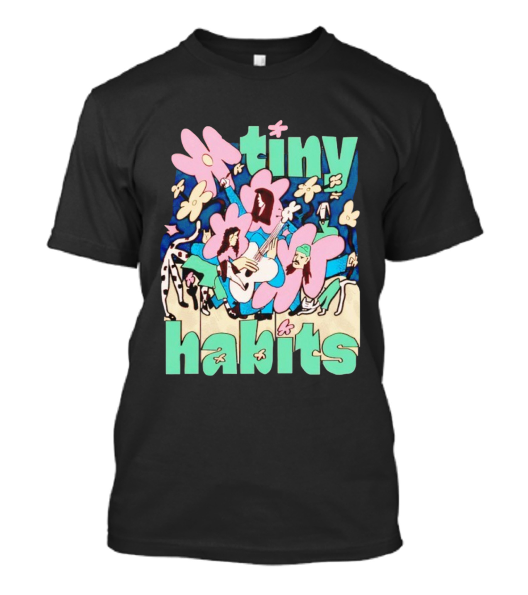 Tiny Habits Flower Guitar Art Tour T-Shirt