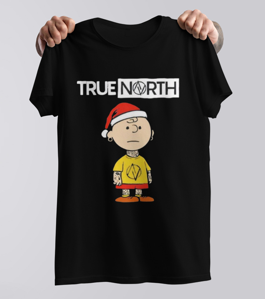 True North Santa Hat Charlie Brown Tattoo T-Shirt