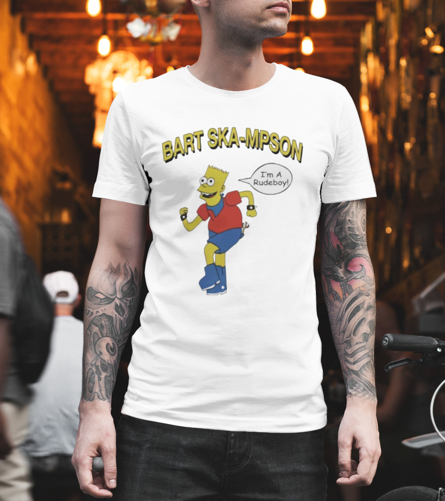 Bart Ska-Mpson I'm A Rudeboy Ska Music Character T-Shirt