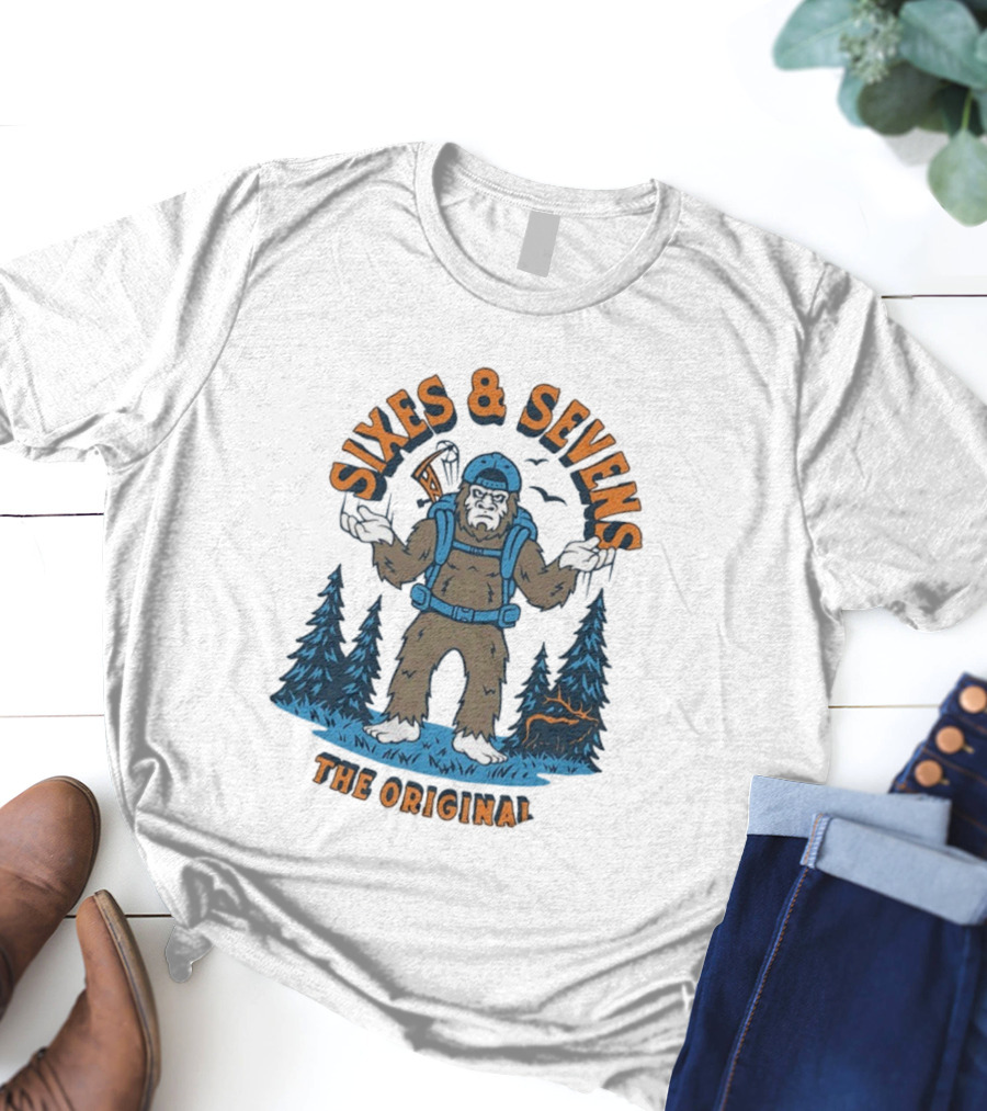 Sixes And Sevens Bigfoot Backpacking The Original T-Shirt