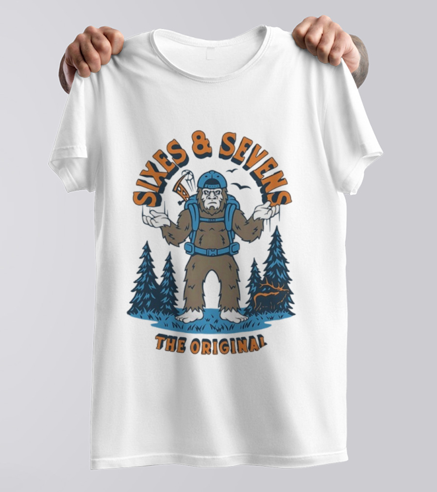 Sixes And Sevens Bigfoot Backpacking The Original T-Shirt